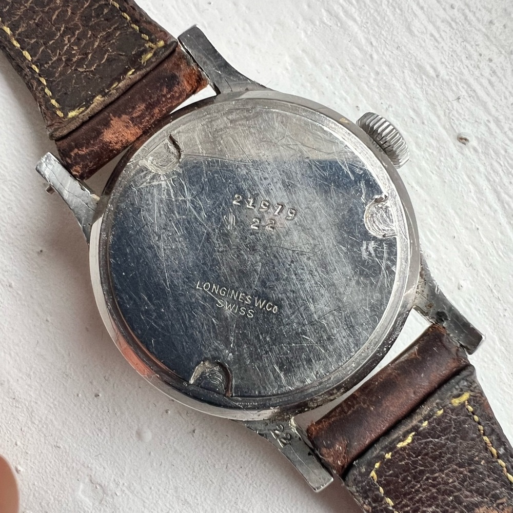 WW2 era Longines Tre Tacche - Picture 6 of 9
